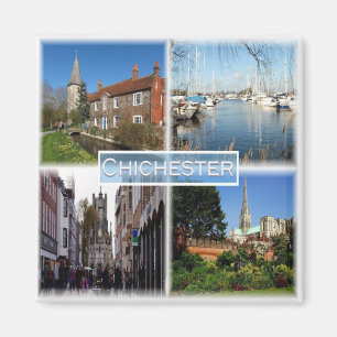 Aimant ENG007 CHICHESTER, Bosham Church et Brook House,