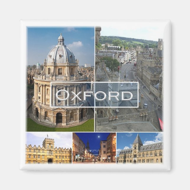 Aimant ENG020 OXFORD, Angleterre, Europe, Réfrigérateur (Devant)
