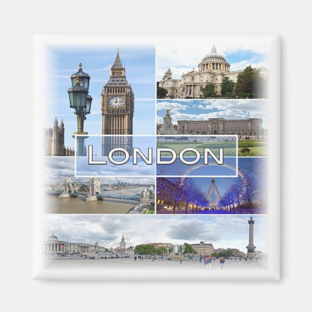 Aimant ENG025 LONDRES, Big Ben, Westminster, Frigo (Devant)