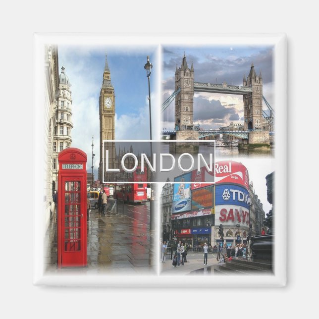 Aimant ENG048 LONDRES, Angleterre, Europe, Fridge (Devant)
