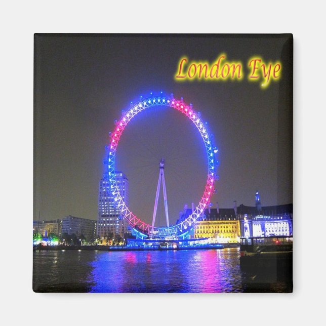 Aimant ENG081 LONDRES EYE, Angleterre, Europe, Réfrigérat (Devant)