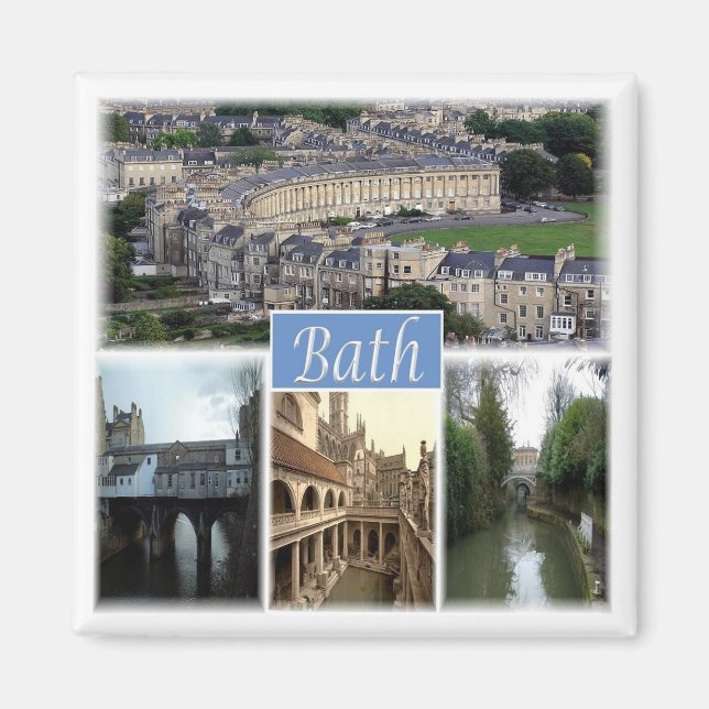 Aimant ENG097 BATH SOMERSET, Angleterre, Réfrigérateur (Devant)