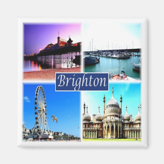 Aimant ENG098 BRIGHTON, Angleterre, Europe, Fridge (Devant)