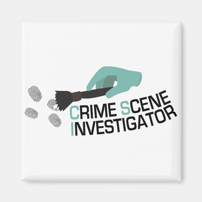Aimant Enquêteur sur la scène de crime (Devant)