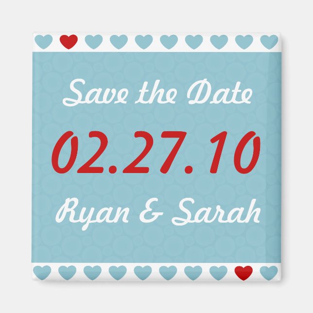 Aimant Enregistrer la date (Devant)
