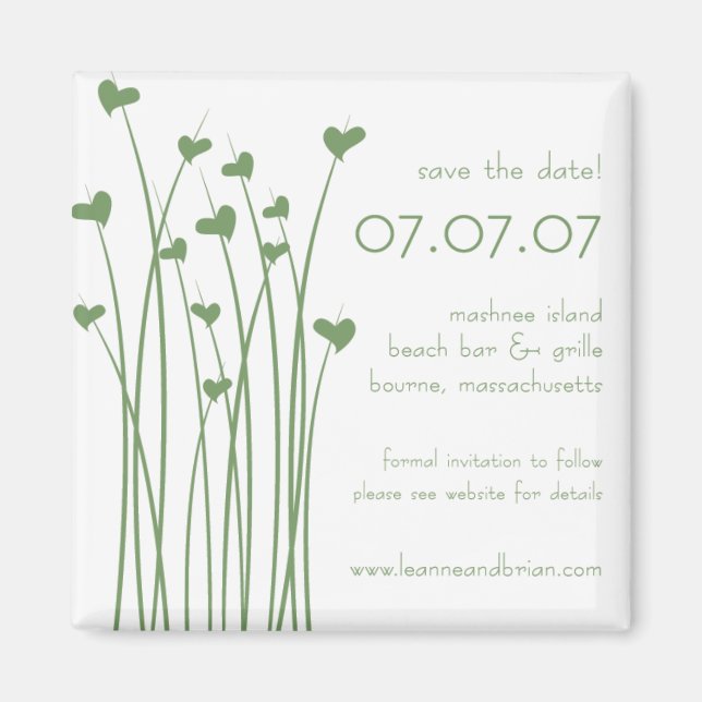 Aimant enregistrer la date (Devant)