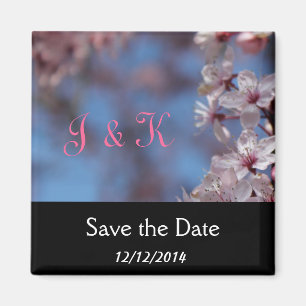 Aimant enregistrer la date, fleur de cerisier