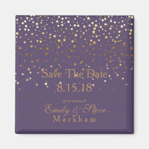 Aimant Enregistrer La Date Petite Golden Stars Magnet-Ame