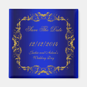 Aimant ENREGISTRER LA DATE Royal Blue Gold
