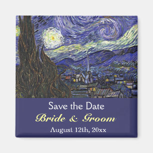 Aimant Enregistrer la date, Starry Night