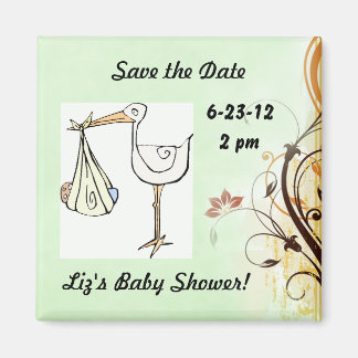 Aimant Enregistrer le Baby shower de date