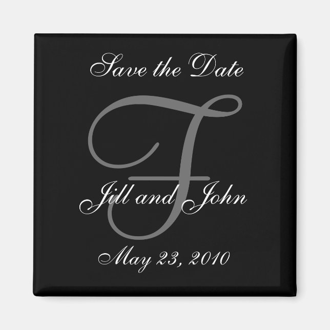 Aimant Enregistrer les prénoms et initiales de l'aimant D (Devant)