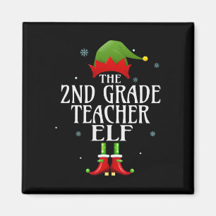 Aimant Enseignant de 2e année Elf Xmas Matching Family Gr