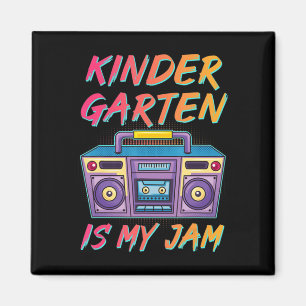 Aimant Enseignant de maternelle Retro 80's 90's Retour à