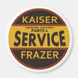 Aimant Enseigne de service vintage Kaiser Frazer