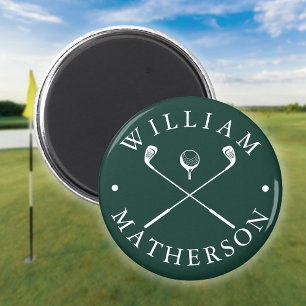 Aimant Ensembles de golf sur mesure Emerald Green et blan