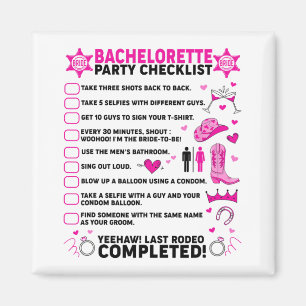 Aimant Enterrement de vie de jeune fille dernier rodéo Ma