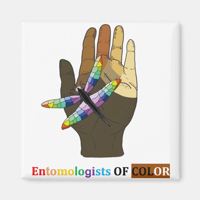 Aimant Entomologistes du logo Color (Devant)