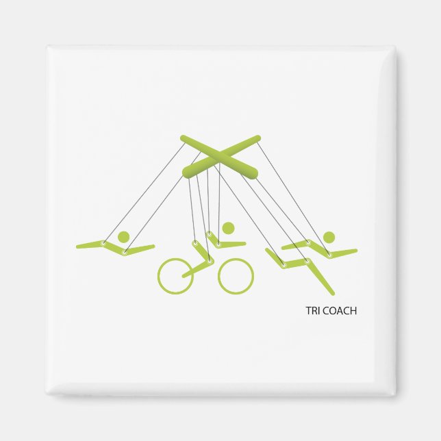 Aimant Entraîneur de triathlon, Entraîneur de triathlon (Devant)