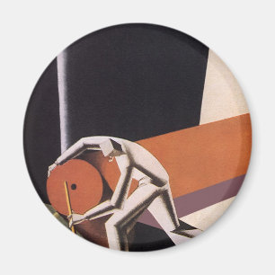 Aimant Entreprise vintage, tissus et textiles Art Déco