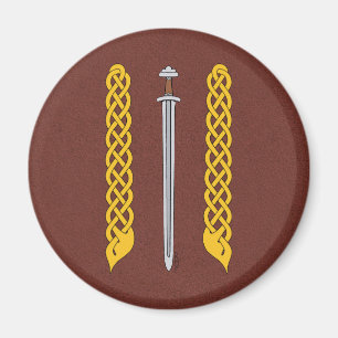 Aimant Épée viking et Plaitwork