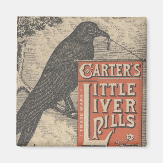 Aimant Ephémère des pilules du petit foie de Carter (Devant)