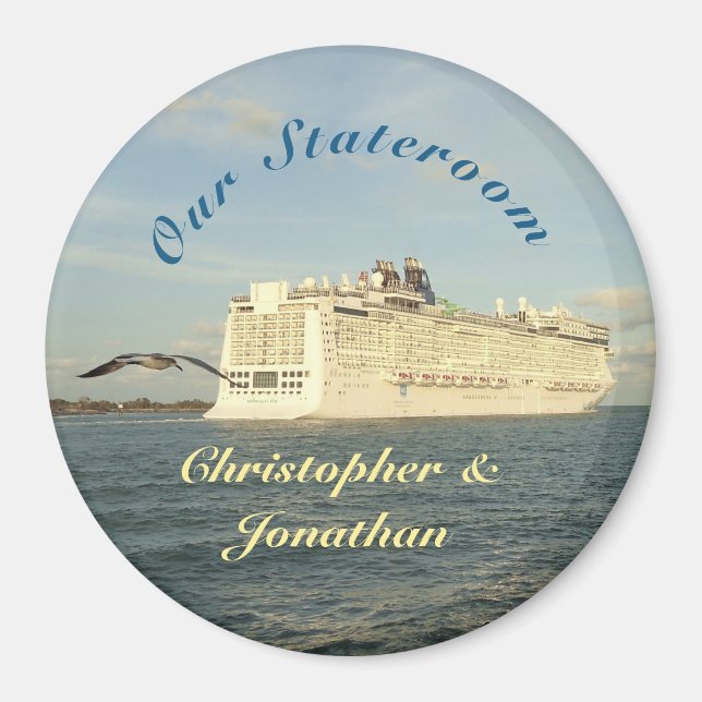 Aimant Épic Pursuit Personnalisé Stateroom Porte Marker (Devant)
