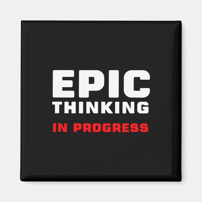 Aimant Epic Thinking In Progress Big Ideas Introvert Game (Devant)