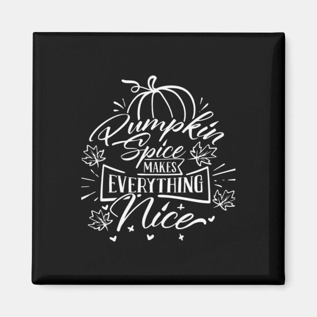 Aimant Épice citrouille Et Tout Nice - Virale Automne Q (Devant)