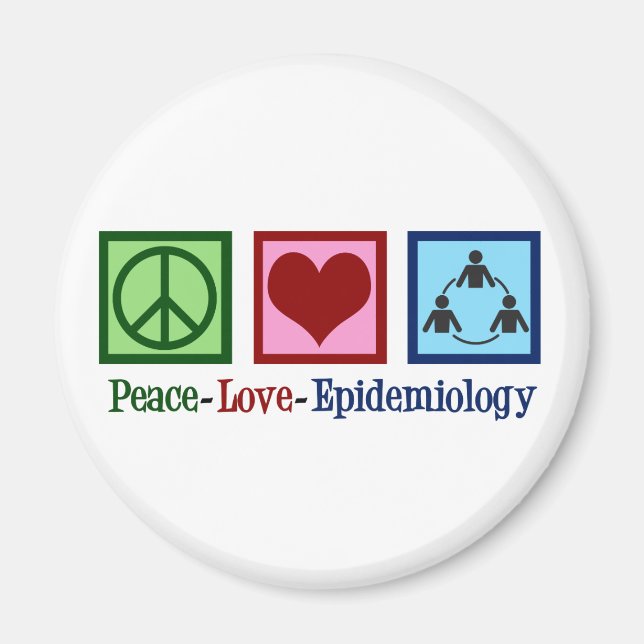 Aimant Épidémiologiste Paix Aimer Épidémiologie (Devant)