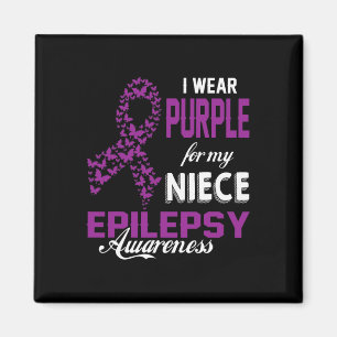 Aimant Epilepsie Sensibilisation Je Porte Violet Pour Ma
