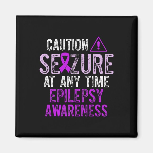 Aimant Epilepsy Awareness Epileptic Warrior Survivor 5  (Devant)