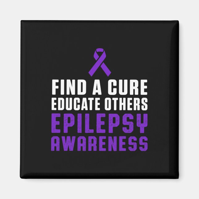 Aimant Epilepsy Awareness Fun Healthy Epileptic Warrior S (Devant)