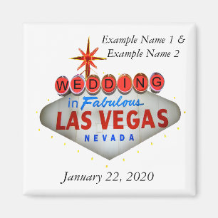 Aimant Épousant dans des économies de Las Vegas l'aiman