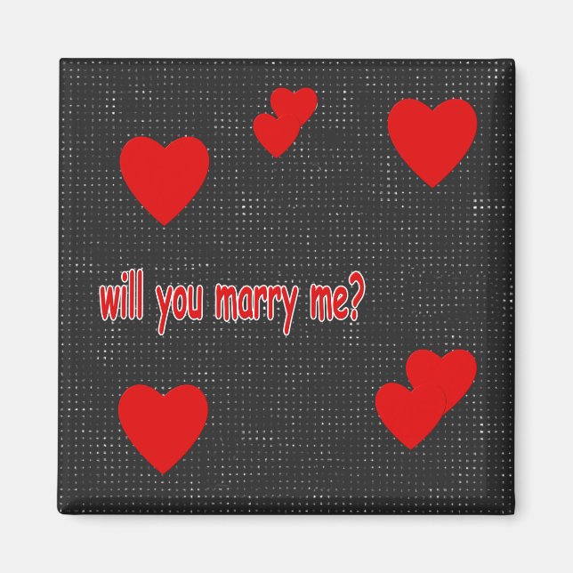 Aimant épouse-moi (Devant)