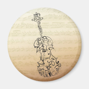 Aimant Épreuve de violon sur le manuscrit Bach