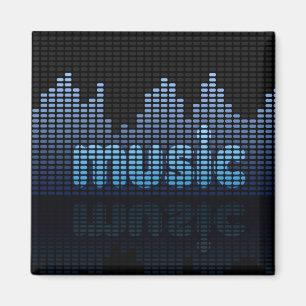 Aimant Equalizer numérique Musique Wave Wall