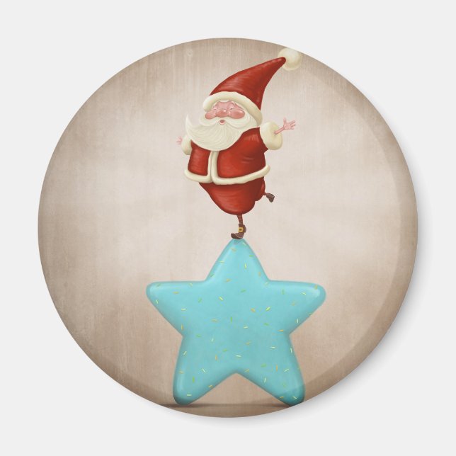 Aimant Équilibriste Père Noël (Devant)