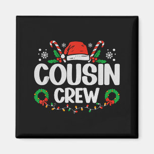 Aimant Équipage de Cousins Lumières de Noël Famille Pyjam