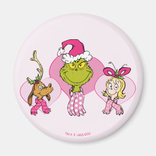 Aimant Équipage du Grinch en Portrait de la Saint-Valenti