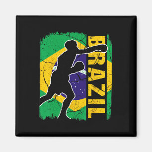 Aimant Équipe brésilienne de boxe Brésil Drapeau Gants de