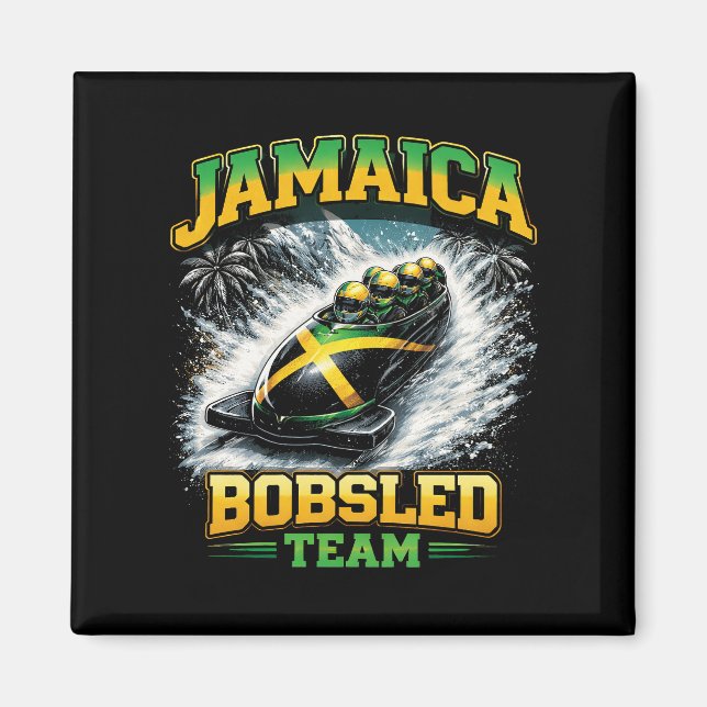 Aimant Équipe de bobsleigh de Jamaïque (Devant)