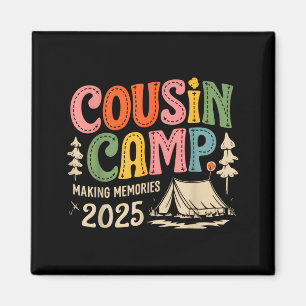 Aimant Équipe de camp de cousins 2025 Création de souveni