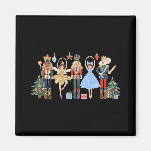 Aimant Équipe de Casse-Noisette Ballet Danse Famille Noël