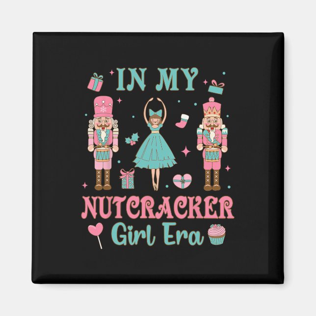 Aimant Équipe De Casse-Noisettes Roses À L'Ère Des Filles (Devant)