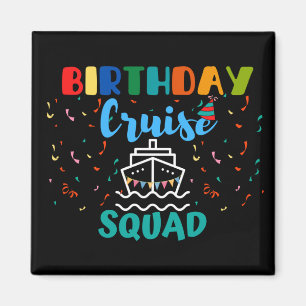 Aimant Équipe de croisière d'anniversaire