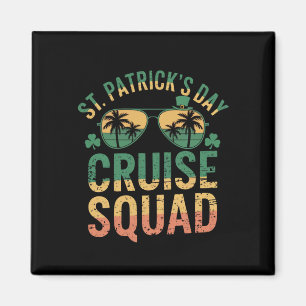 Aimant Équipe de croisière de la Saint-Patrick drôle fami