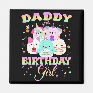 Aimant Équipe de écrasement de famille d'anniversaire Pap