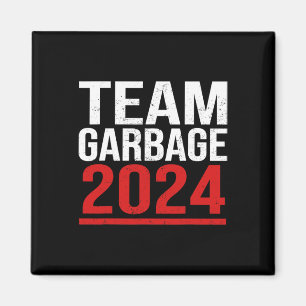 Aimant Équipe De Garbage Pour Trump Élections 2024 Vote D