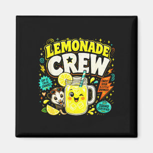 Aimant Équipe de limonade drôles enfants mignons stand de